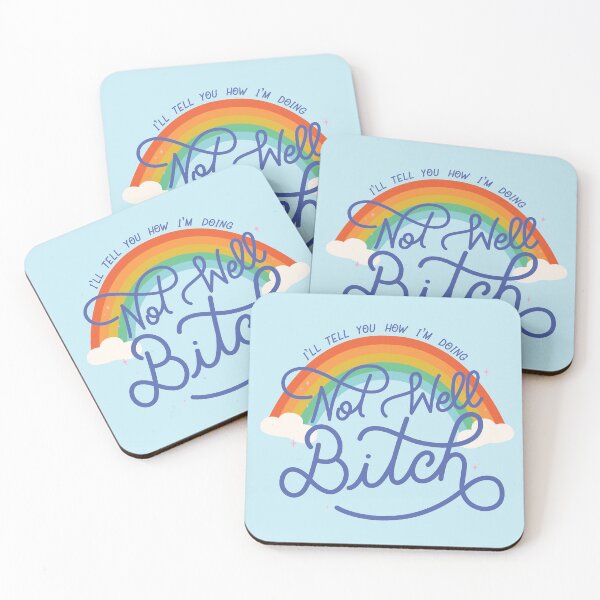 Item preview, Not Well Bitch - Rainbow designed and sold by Loverly123.