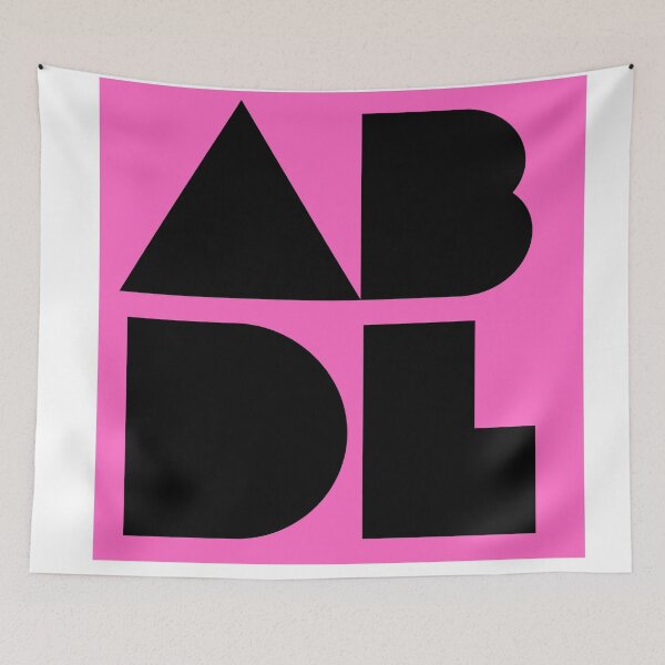 Item preview, ABDL block letters pink  designed and sold by A Little  Wander.