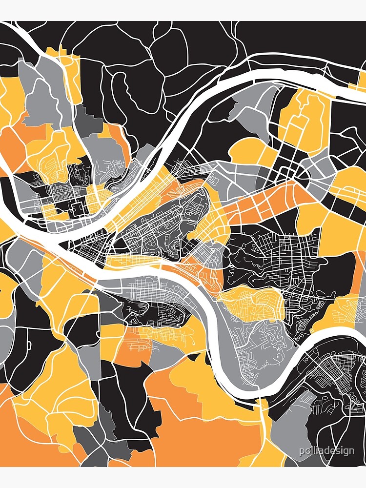 Pittsburgh Map by polliadesign
