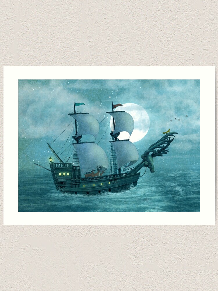 Pirate Ship print by Terry Fan