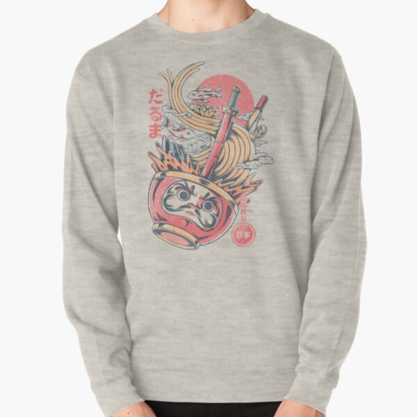 Daruma Ramen - White Pullover Sweatshirt