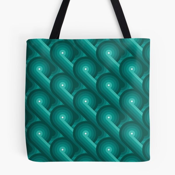 Item preview, Disco Circles Geometric Pattern – Teal designed and sold by RoguePatterns.