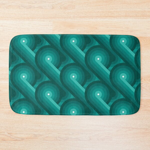Item preview, Disco Circles Geometric Pattern – Teal designed and sold by RoguePatterns.