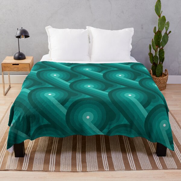 Item preview, Disco Circles Geometric Pattern – Teal designed and sold by RoguePatterns.