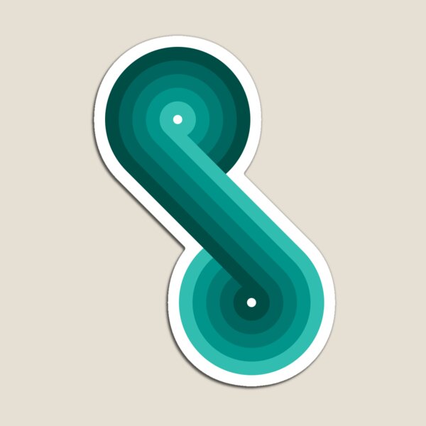 Item preview, Disco Circles Geometric Pattern – Teal designed and sold by RoguePatterns.