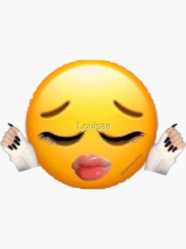 "custom emoji long nails" Sticker for Sale by Louisaa Redbubble