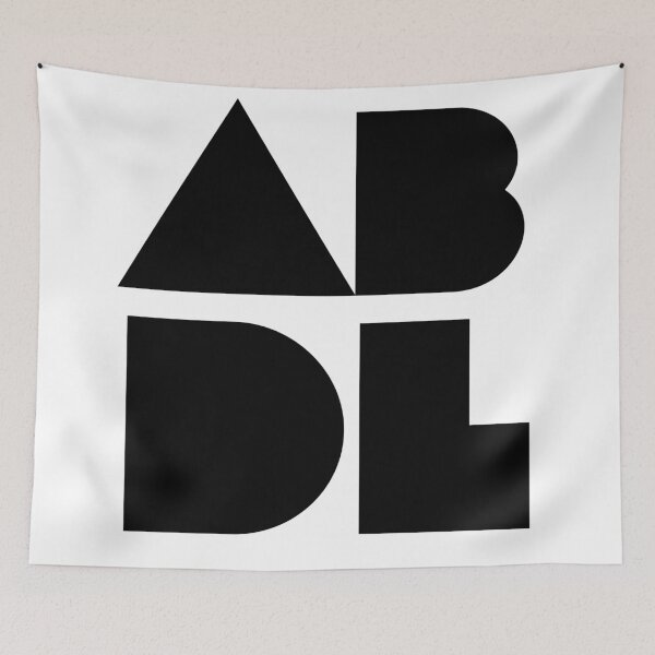 Item preview, ABDL block letters white designed and sold by A Little  Wander.