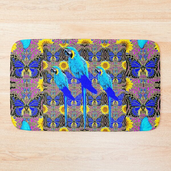 Item preview, BLUE PARROTS, BUTTERFLIES SUNFLOWER ART designed and sold by sharlesart.