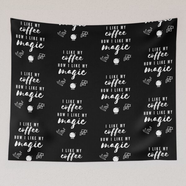 Item preview, Black Coffee (White Text) designed and sold by cuteCREEPshop.