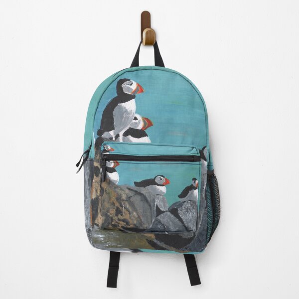 Item preview, A group of Puffins on Rocks designed and sold by Jan Palmer.