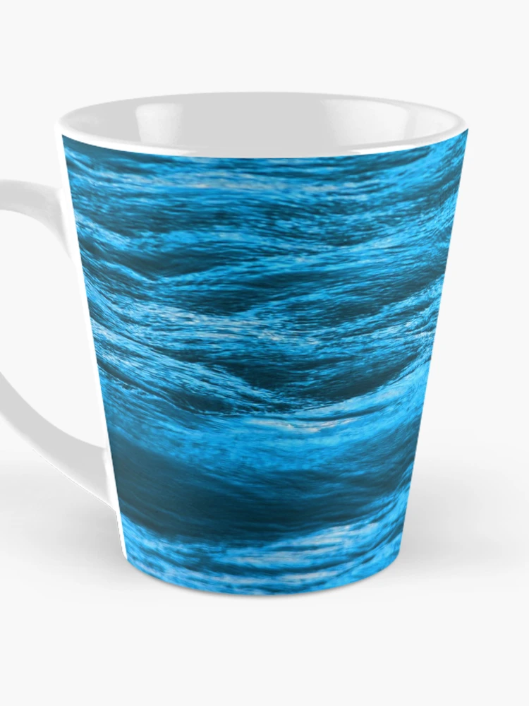 Thumbnail 3 of 4, Coffee Mug, Blue Ocean Tides designed and sold by DesignCodeStore.