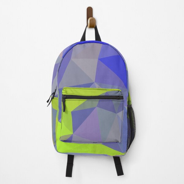 Item preview, Blue lake between meadows - polygon pattern designed and sold by ApArtPaintings.