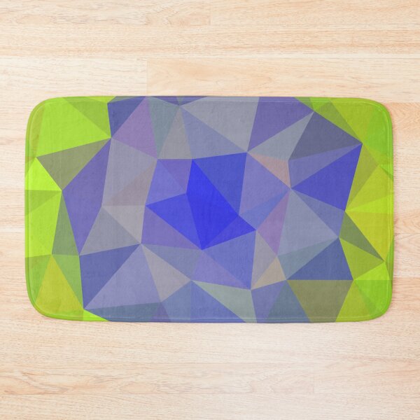 Item preview, Blue lake between meadows - polygon pattern designed and sold by ApArtPaintings.