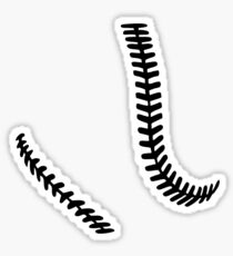 Softball seams Sticker