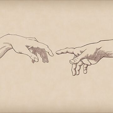 Artwork thumbnail, Dark Academia: Creation of Adam Sketch by ElectricFangs