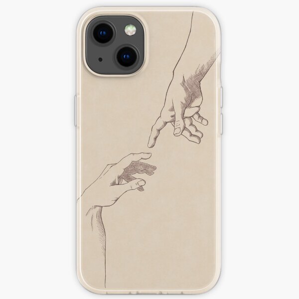 Dark Academia: Creation of Adam Sketch iPhone Soft Case