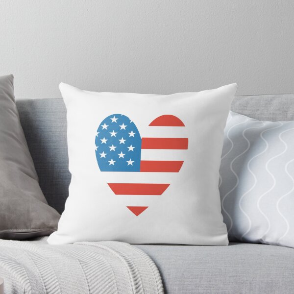 Item preview, American Flag In Heart Shape designed and sold by widianeworld.