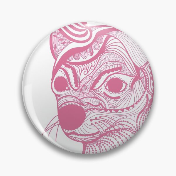 Artikelvorschau, Rosa Chihuahua abstraktes Mandala-Design entworfen und verkauft von mavagraphics.