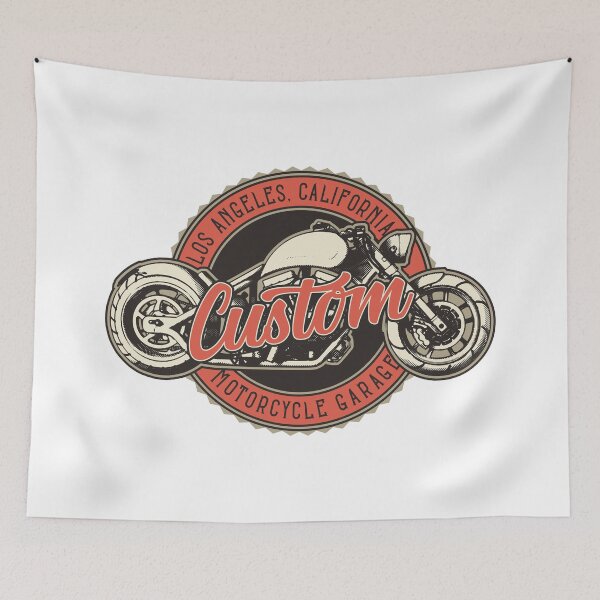 Item preview, Custom Motorcycle Garage designed and sold by obviouslogic.