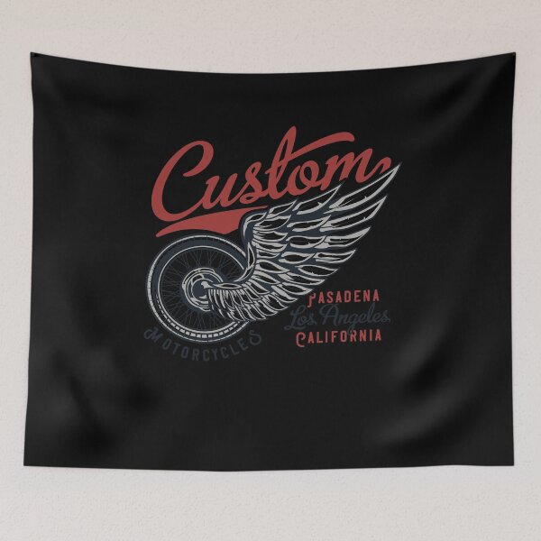 Item preview, Classic Retro Vintage Motorcycle Chopper Bike Club designed and sold by Two Left Hands Design.