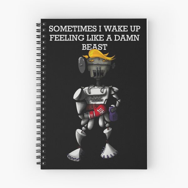 Item preview, Gym robot training saying is feeling like a beast designed and sold by Smurfypixels.