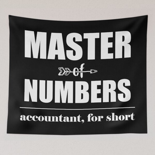 Aperçu de l'œuvre Comptable Master of Numbers pour faire court créée et vendue par LookFrog.