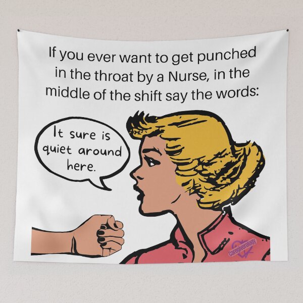 Item preview, It sure is quiet around here designed and sold by Caregiverology.