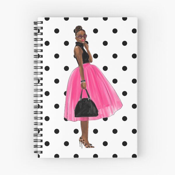 Item preview, Pretty Chic African American Woman Stylish Notebook designed and sold by lmcgee1908.
