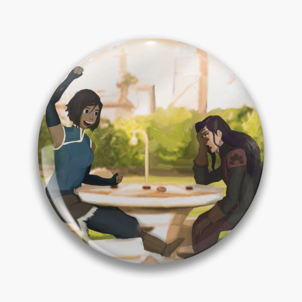 Item preview, Korra and Asami playing Pai Sho in the Park  designed and sold by EndsArts.
