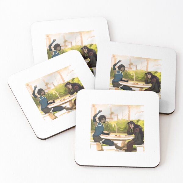 Item preview, Korra and Asami playing Pai Sho in the Park  designed and sold by EndsArts.