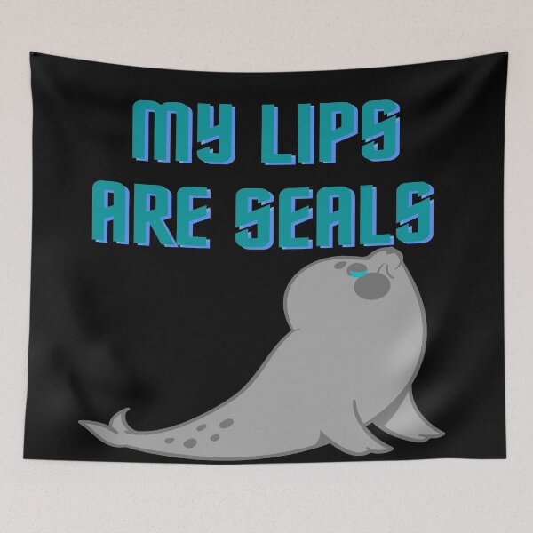 Item preview, MY LIPS ARE SEALS designed and sold by DivineTiffany.