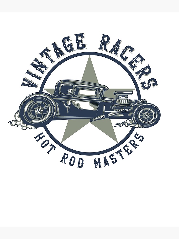 Classic Vintage Hot Rod V8 Sports Car Classic Car Poster For Sale By