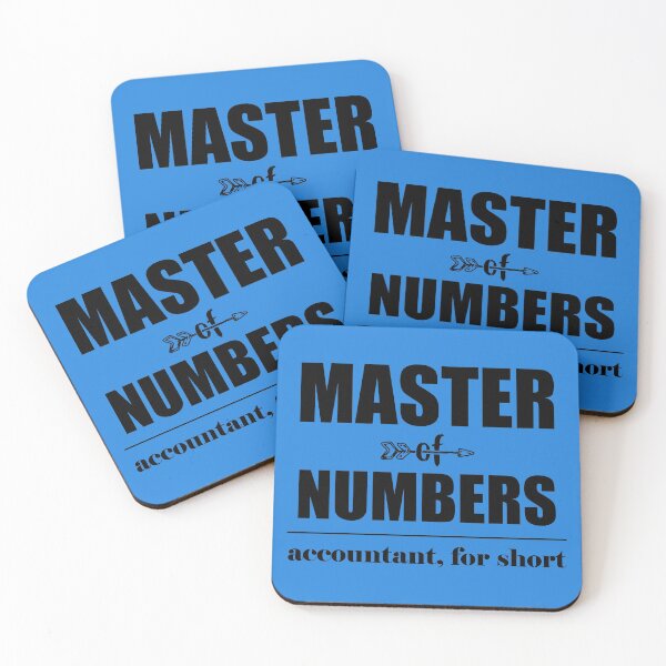 Item preview, Master of Numbers Accountant for Short designed and sold by LookFrog.