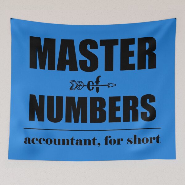 Aperçu de l'œuvre Comptable Master of Numbers pour faire court créée et vendue par LookFrog.