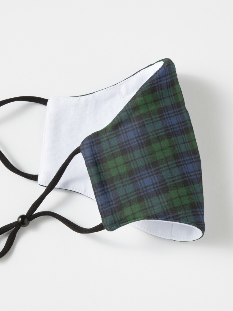 Alternate view of Black Watch Ancient Original Scottish Tartan Mask