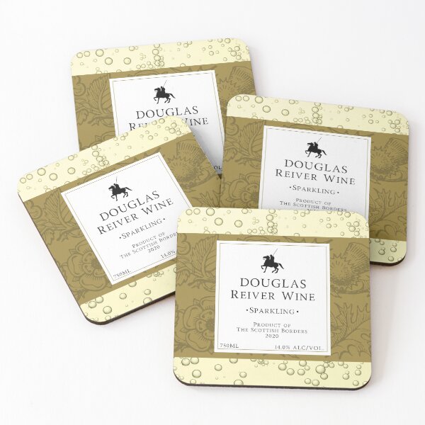 Item preview, DOUGLAS Sparkling Wine Label | Border Reivers designed and sold by yourscotborders.