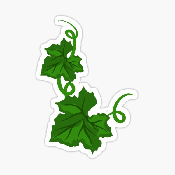 Item preview, Grape vine leaf and tendrils designed and sold by wineandwords.