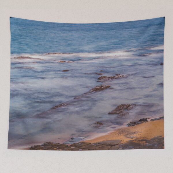 Item preview, Waves crashing over a rocky beach designed and sold by jessicagoodsell.