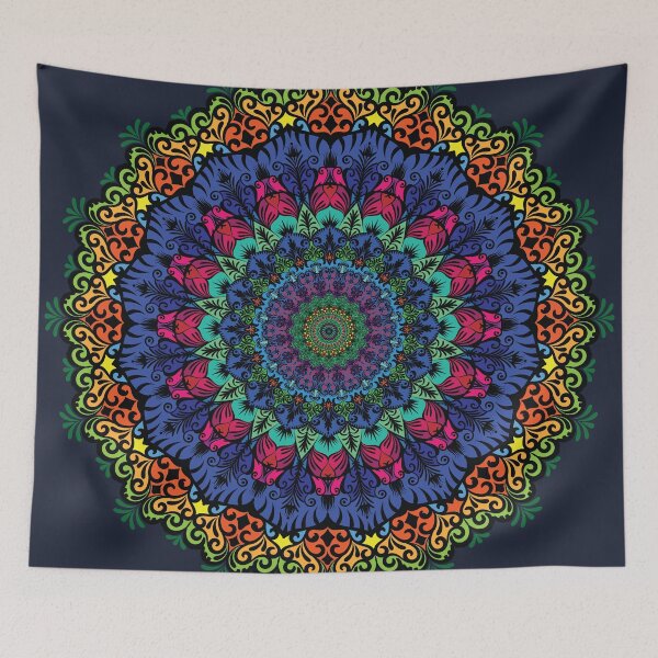 Item preview, Bright Colorful Abstract Filigree Mandala Scroll-Work Design 10A designed and sold by Josh McCann.
