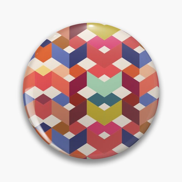 Item preview, 3D Chevron Cube Pattern designed and sold by ForFunDesigns.