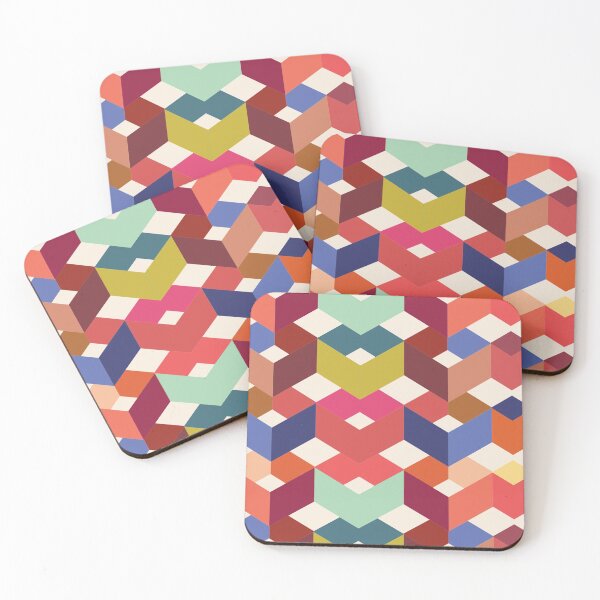 Item preview, 3D Chevron Cube Pattern designed and sold by ForFunDesigns.