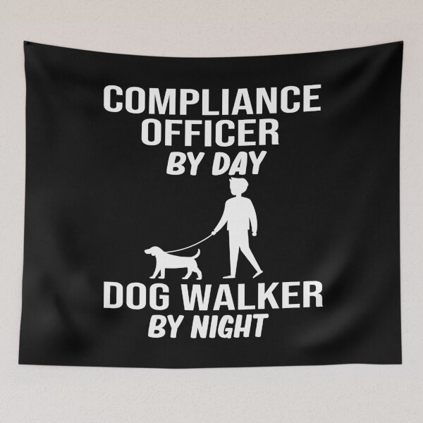 Item preview, compliance officer by day dog walker by night gift designed and sold by alaechamlal.