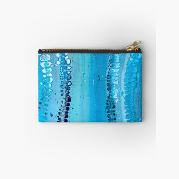 Item preview, Cool Tie Dye Inspired Blue Abstract Fluid Art Painting designed and sold by CrystalCoast.