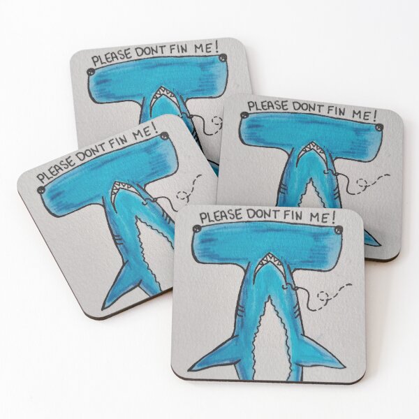 Item preview, Please Don't Fin Me! designed and sold by MatterOfMindArt.
