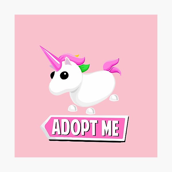 Adopt Me Unicorn Photographic Prints | Redbubble