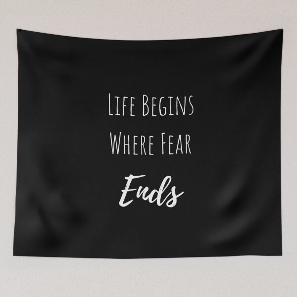 Item preview, Life Begins Where Fear Ends. designed and sold by megahamdesigns.