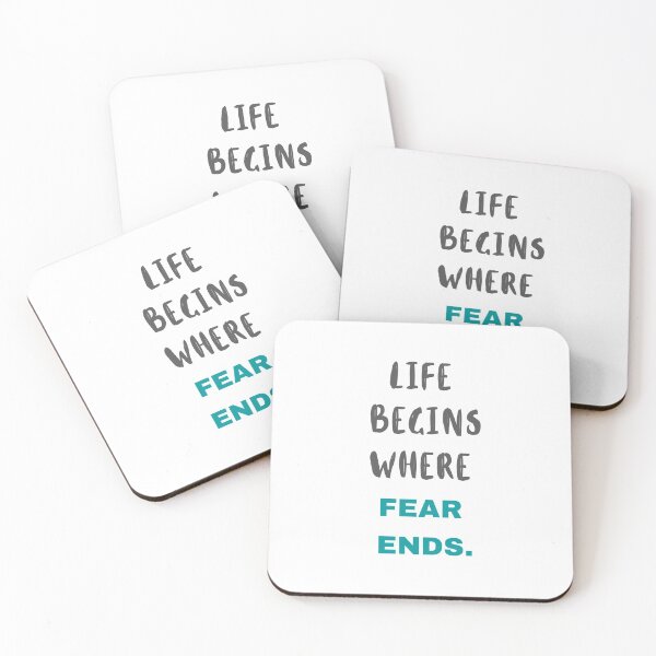 Item preview, Life Begins Where Fear Ends. designed and sold by megahamdesigns.