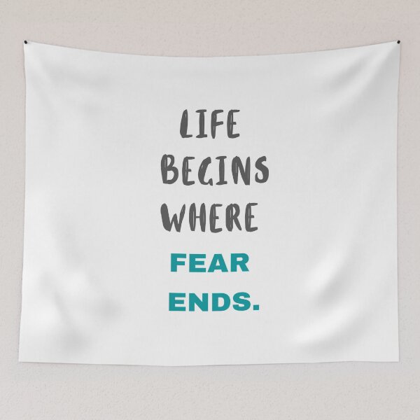 Item preview, Life Begins Where Fear Ends. designed and sold by megahamdesigns.