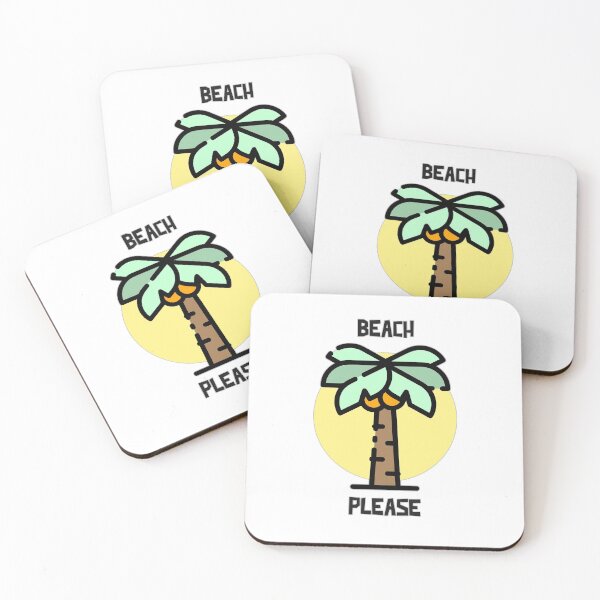 Item preview, Beach Please - Palm Tree and Sun designed and sold by Kaos Urbanwear.