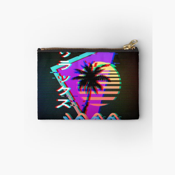 Item preview, Relax (Japanese) Palm Sunset in Retro 80s 90s Glitch Vaporwave Aesthetic  designed and sold by CoitoCG.